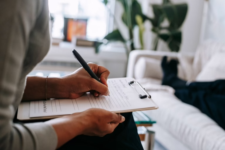 Sesión de terapia en consulta